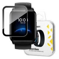 Wozinsky Watch Glass cristal híbrido para Realme Watch 2 negro