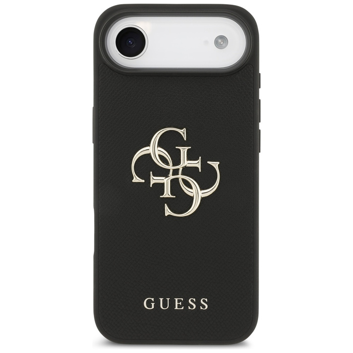Etui Guess Grained Big 4G & Classic Logo do iPhone Air czarny