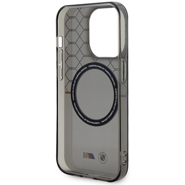 BMW BMHMP15LHGPK iPhone 15 Pro 6.1" gris/gris durocase Patrón MagSafe
