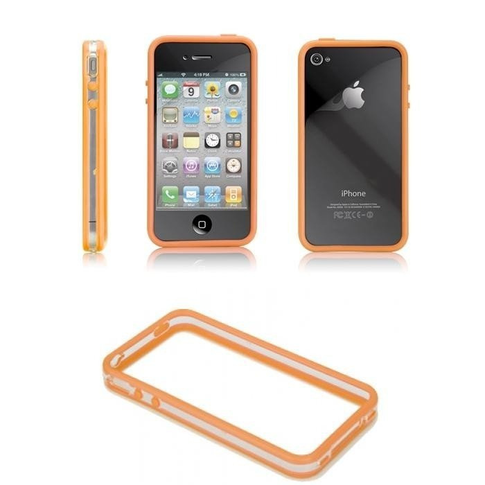 Pouzdro Case-Mate Hula Bumper Apple iPhone 4 4S Orange 2 Foils