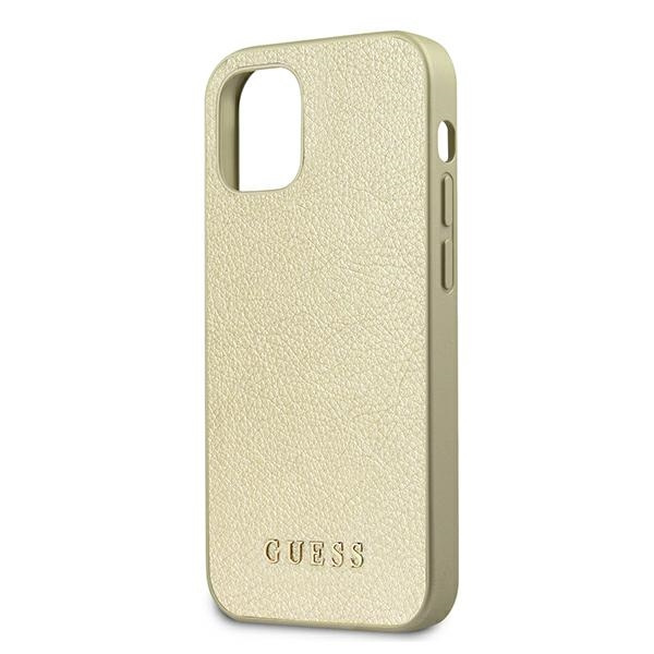 Case GUESS Apple iPhone 12 Mini Iridescent GUHCP12SIGLGO Golden Hardcase