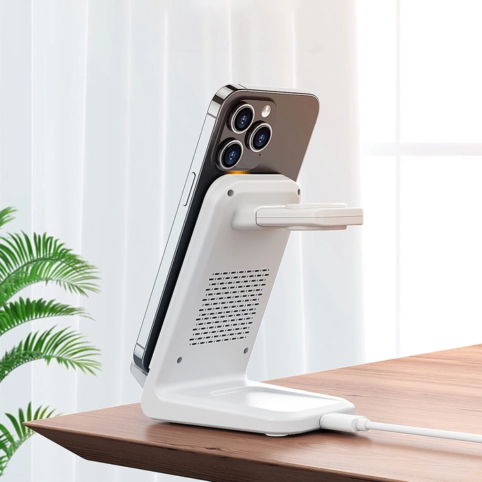 Choetech T608 15W 4in1 induction charging station - white