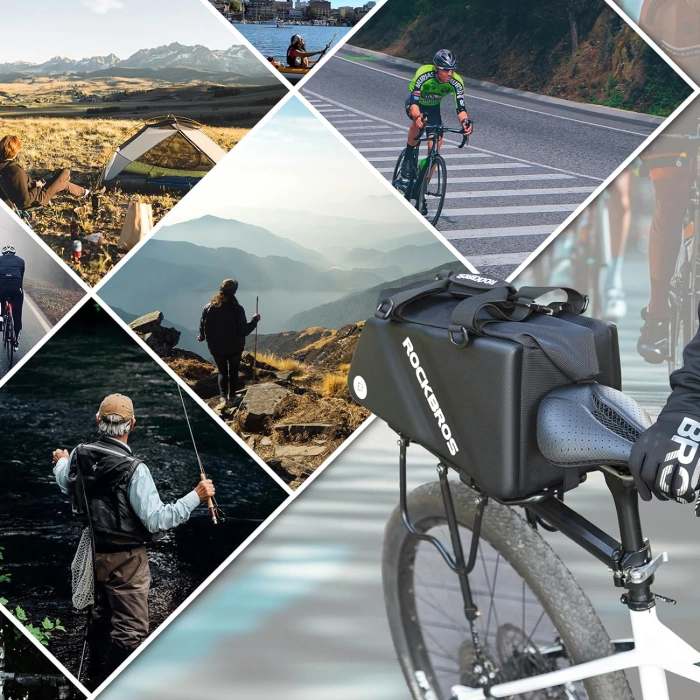 Rockbros 30140090001 Fahrradtasche für Kofferraum 11,6 l – Schwarz