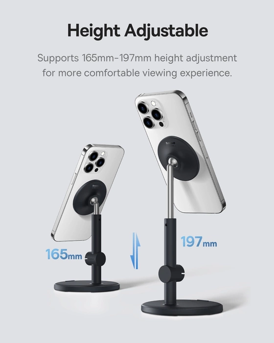 Magnetic Desktop Phone Stand Baseus MagPro (black)