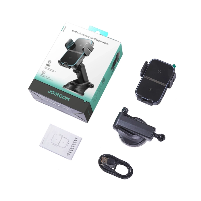 Joyroom JR-ZS246 S inductive charger holder for dashboard - black