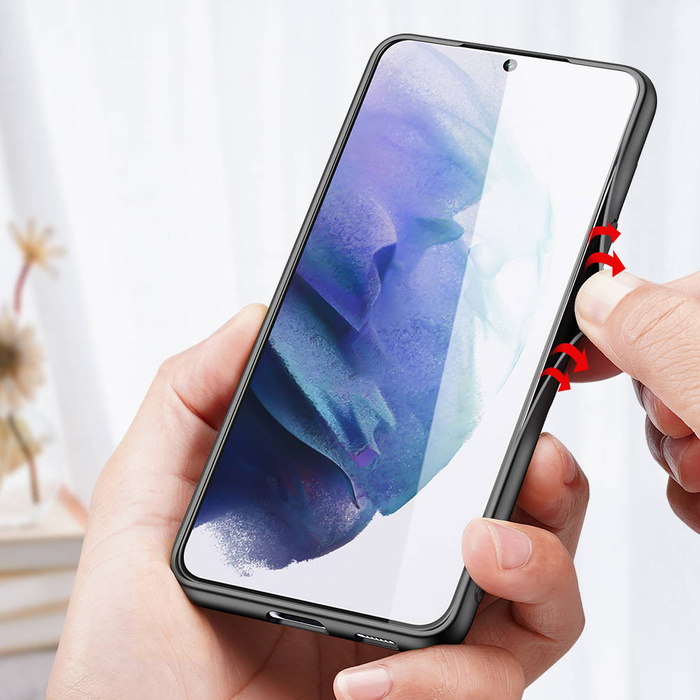 Pouzdro Dux Ducis Fino je vyrobeno z nylonového materiálu pro Samsung Galaxy S22+ (S22 Plus) zelené