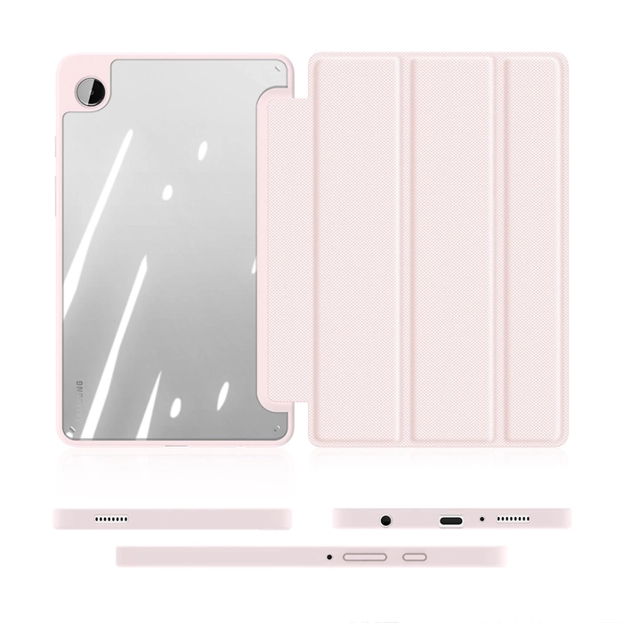 Custodia Dux Ducis Toby con supporto a ribalta per Samsung Galaxy Tab A9 8.7'' - rosa