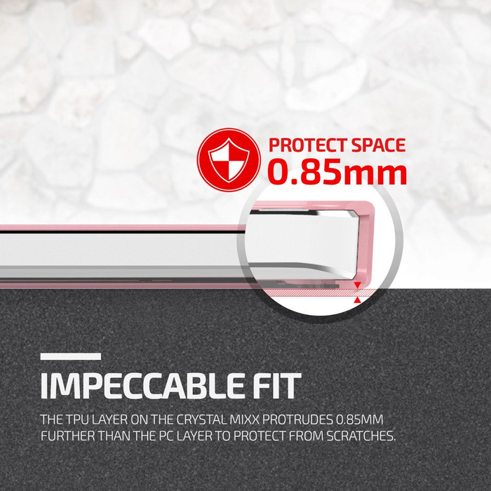 Hülle Samsung Galaxy A7 VERUS Crystal Mixx Baby Rosa als Spigen SGP Abdeckung