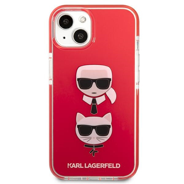 Case KARL LAGERFELD Apple iPhone 13 Mini Karl&Choupette Head Red Hardcase