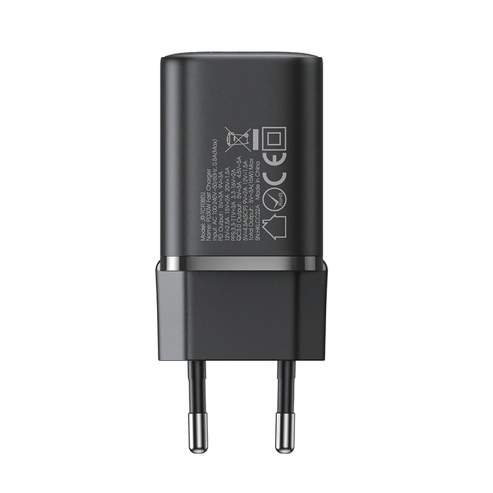 Rychlá nástěnná nabíječka Joyroom JR-TCF08EU Speed ​​​​Series 30W PD/QC/AFC/FCP – černá