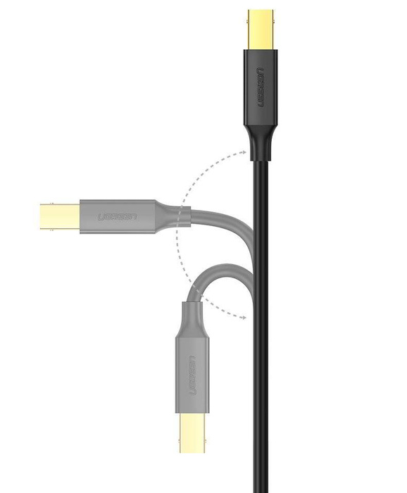 Ugreen kabel tiskárny USB typu B (samec) – USB 2.0 (samec) 480 Mb/s 1,5 m černý (US135 10350)