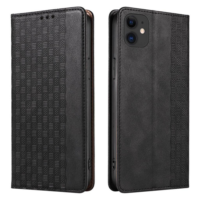 Magnet Strap Case Case pro iPhone 13 Pouch Wallet + Mini Lanyard Pendant Black