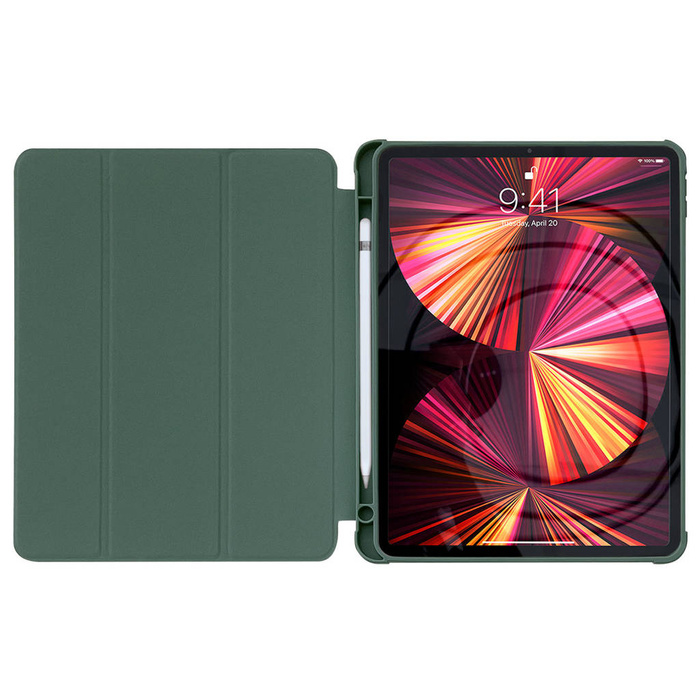 Tablette Stand Case coque Smart Cover pour iPad mini 2021 avec fonction stand vert