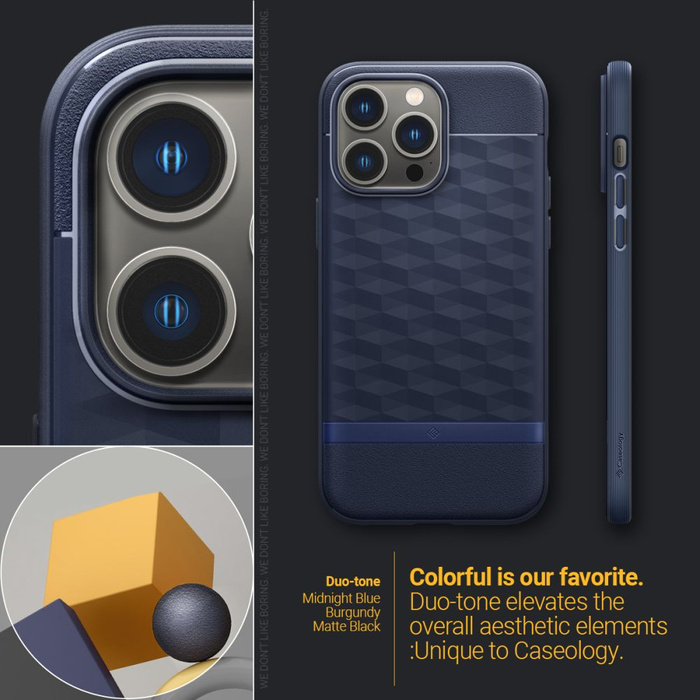 Coque Caseology PARALLAXE Mag MagSafe IPhone 14 PRO MAX MIDNIGHT BLUE
