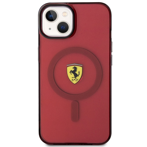 Case Ferrari FEHMP14SURKR iPhone 14 6.1" red/red hardcase Translucent MagSafe Case