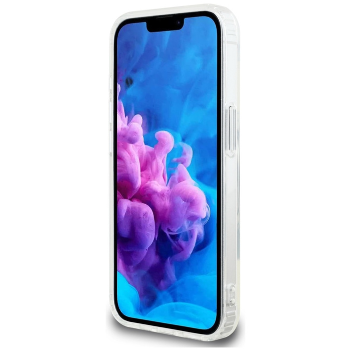 Etui Karl Lagerfeld IML Metal Karl &     Choupette Heads MagSafe do iPhone 16e biały