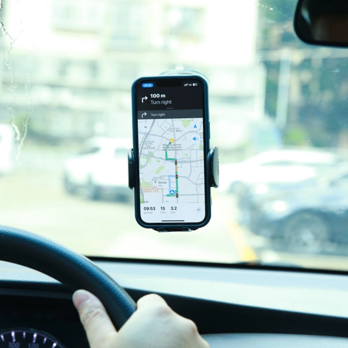 Joyroom automobil držák pro telefon s teleskopickým výsuvným ramenem pro přístrojovou desku a čelní sklo černá (JR-ZS259)