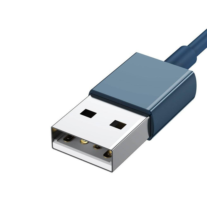 Baseus Superior Cable USB - Lightning / micro USB / USB Type 3,5 A 1,5m Blue (CAMLTYS-03)