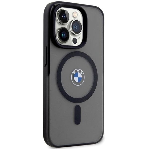 Coque BMW BMHMP14LDSLK iPhone 14 Pro 6.1" noir/noircase Signature MagSafe