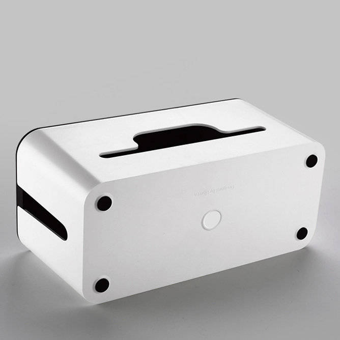 Ugreen support de rail de boîte d&#39;organisateur de câble S 27.8x13x12.8cm noir et blanc (LP110)