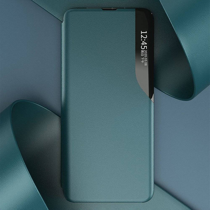 Eco Leather View Case elegantní pouzdro pouzdro s flipovým krytem a funkcí stojánku Xiaomi Redmi K40 Pro+ / K40 Pro / K40 / Poco F3 fialové
