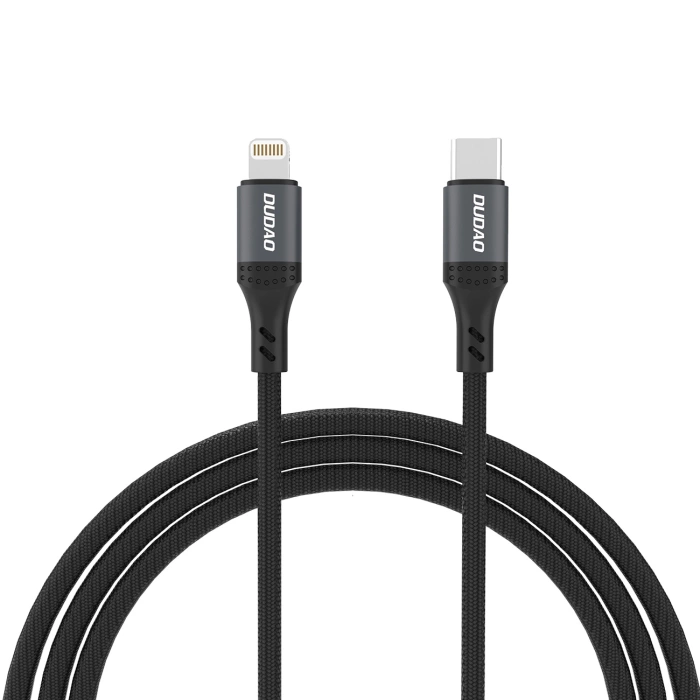 Dudao L3CL USB-C - Lightning 30W Braided Cable 1.2m - Black