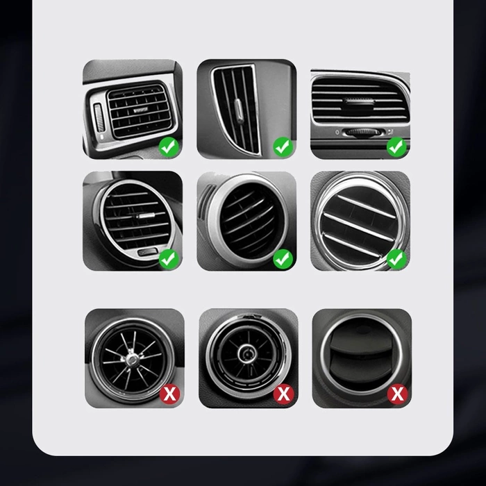 Baseus Cube gravity car holder for the ventilation grille air supply for the phone black (SUYL-FK01)