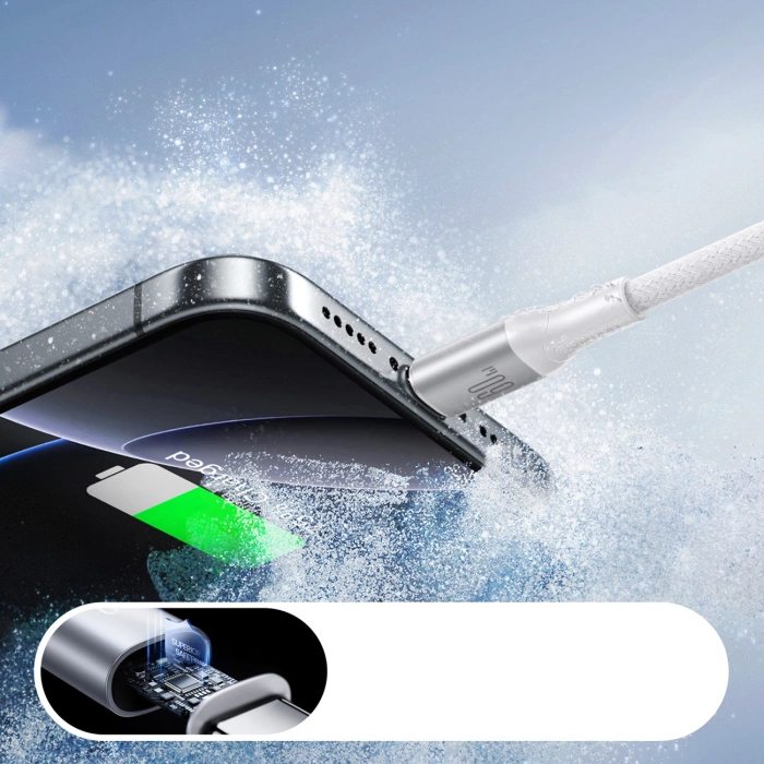 Joyroom S-A28 Flash Series 60W USB-C - USB-C Kabel 2m - Weiß