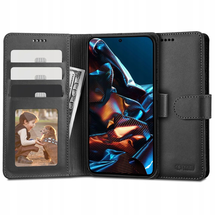 Obal Tech-protect Peněženka Xiaomi Redmi Note 12 Pro / Poco X5 Pro 5G Black Case