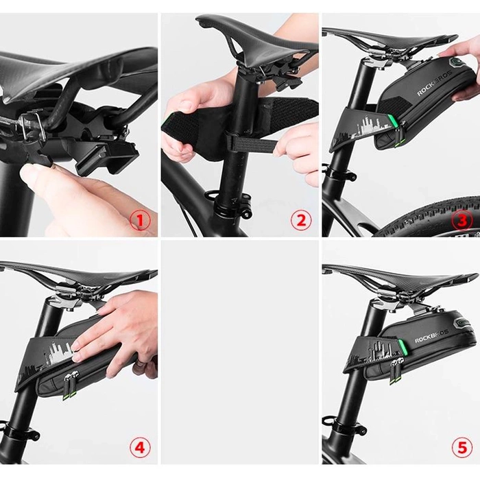 Rockbros C27-1 Fahrradtasche unter dem Sattel - Schwarz