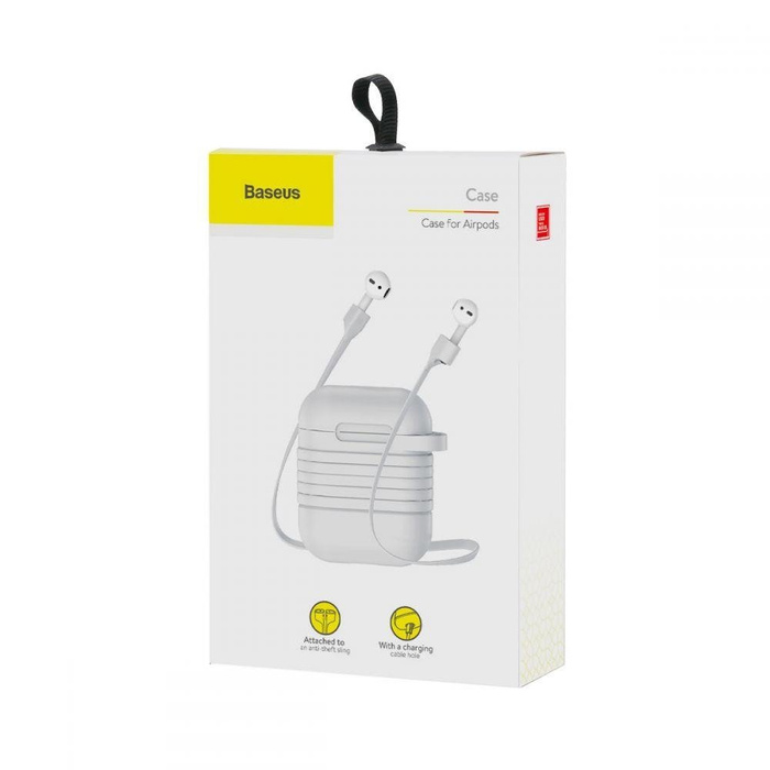 Coque BASEUS Apple Étui et courroie pour Airpods White Case