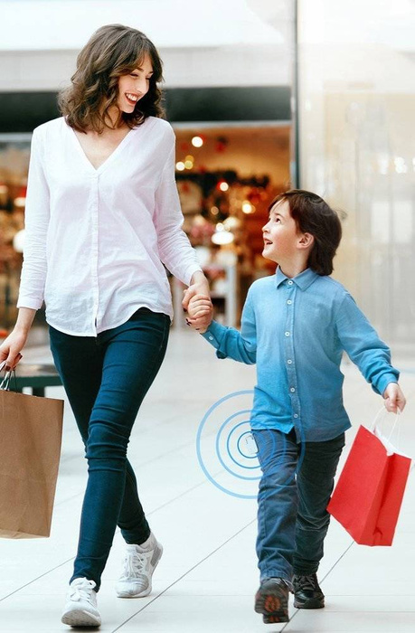 Baseus T2 Schlüsselanhänger Mini Funkschlüssel und sonstiger Objektfinder weiß (ZLFDQT2-02)