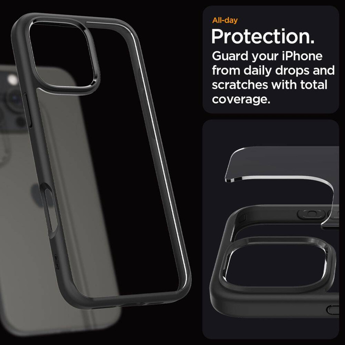 Spigen Ultra Hybrid IPhone MATTE 16 PRO NEGRO
