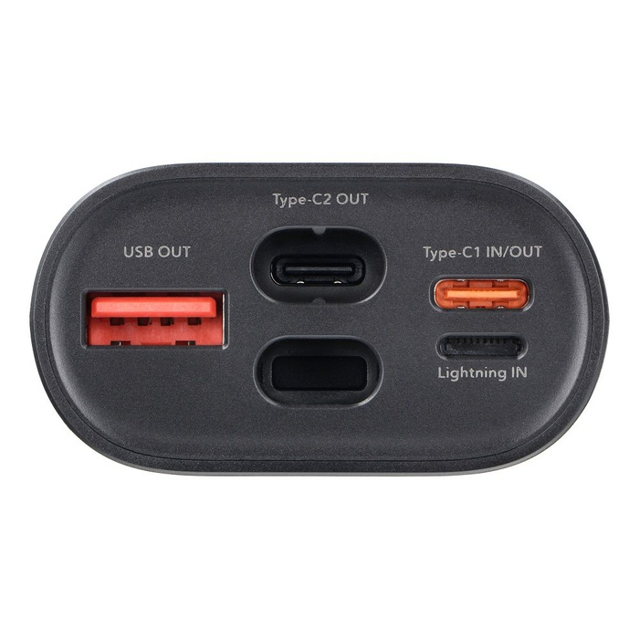 FORCELL F-ENERGY F10k1 powerbank kompatybilny z Apple Watch PD QC3.0 5A 22,5W 10 000 mAh czarny