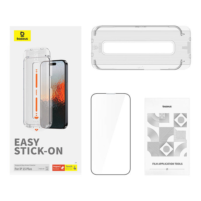 Sapphire Tempered Glass Baseus 0.3mm for iPhone 15 Plus