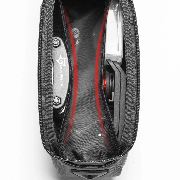 Rockbros B68-1 gepanzerte Fahrradtasche für Telefon 1,5 l – schwarz