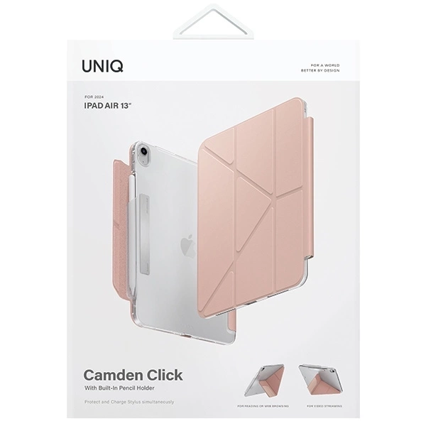 Uniq Camden Click Hülle für iPad Air 13&quot; 2024 - Rosa