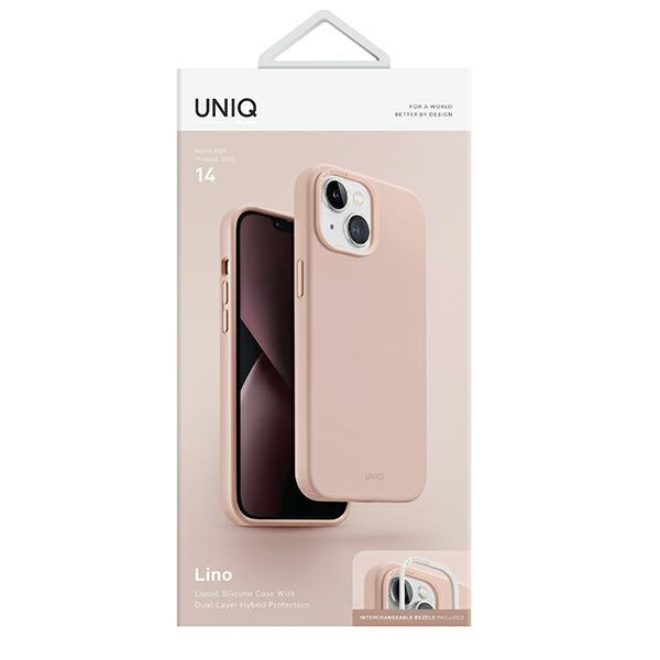 UNIQ case Lino iPhone 14 6.1" pink/blush pinkt
