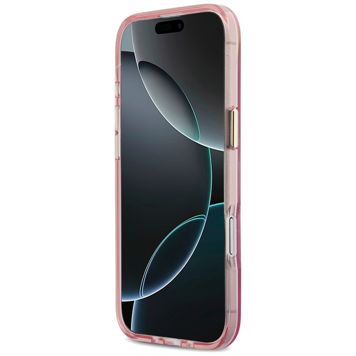 Etui Karl Lagerfeld IML Choupettes Karl  Script Logo MagSafe do iPhone Air różowy