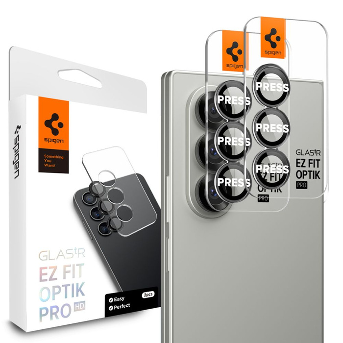PROTEZIONE FOTOCAMERA SPIGEN OPTIK PRO HD GLAS.TR ”EZ FIT” 2 PEZZI GALAXY Z FOLD 7 NERO