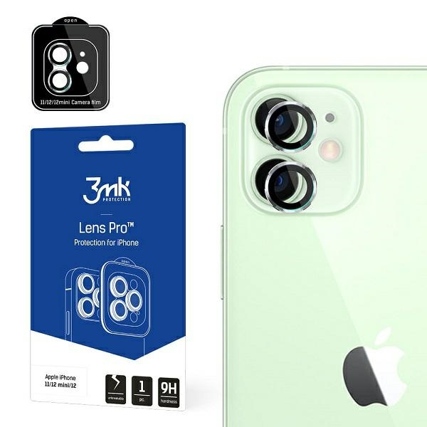 3mk Lens Protection Pro iPhone 11 /12/12 Mini camera lens protection with mounting frame 1pc.