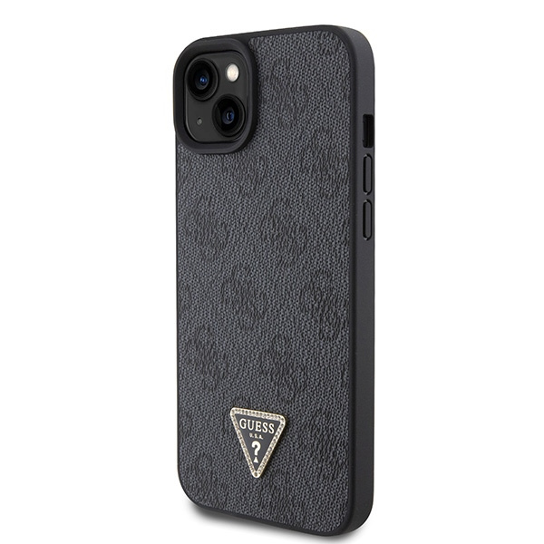 Funda Guess GUHCP15SP4TDPK iPhone 15 6.1" negro/negro durocase Piel 4G Diamond Triangle Case