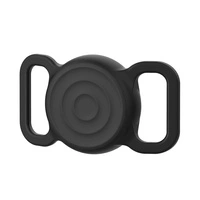 Wasserdichte AirTag-Silikonhülle für Hunde- oder Katzenhalsband – Schwarz