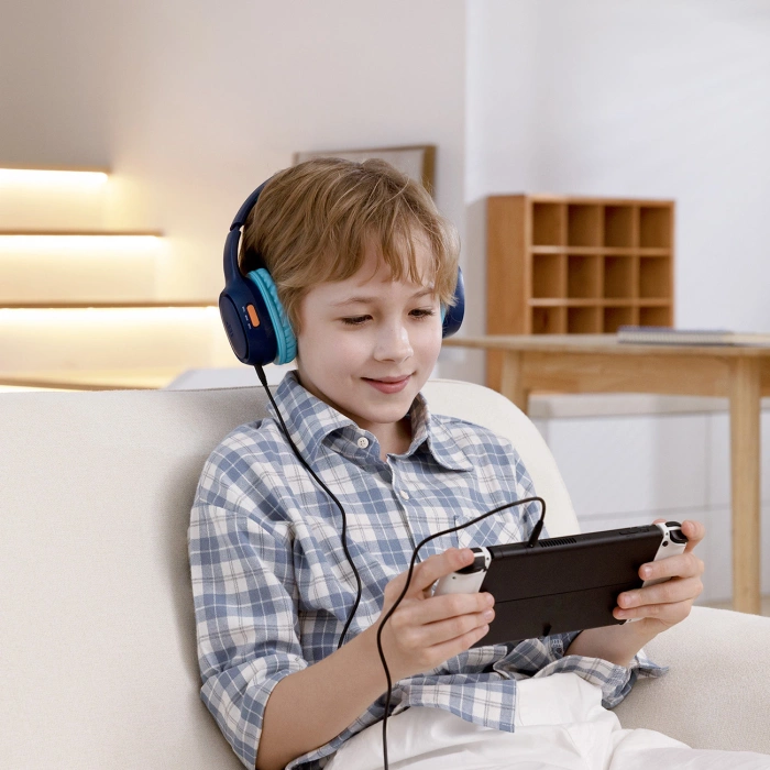 Tronsmart KH02 Wireless Headphones for Kids, Safe - Blue