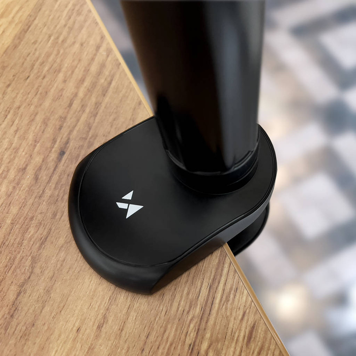 ANJ-85+25 Clip Wozinsky Desk Porte-tablette avec bras extensible noir