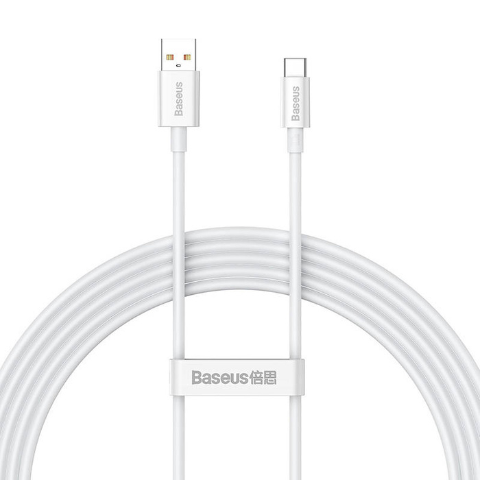 Cable USB do USB-C Baseus Superior 100W 2m (white)
