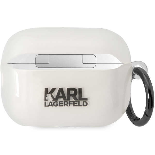 Funda Karl Lagerfeld KLAP2HNCHTCT Airpods Pro 2 cubierta transparente Ikonik Choupette Case