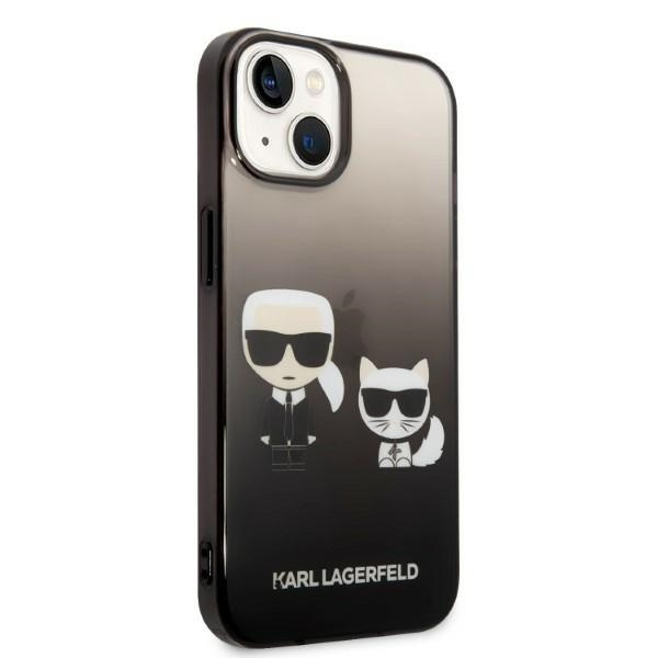 Karl Lagerfeld KLHCP14MTGKCK iPhone 14 Plus 6.7" hardcase black/black Gradient Ikonik Karl & Choupette