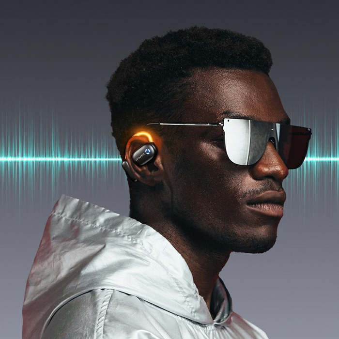 Słuchawki Bluetooth AWEI 5.4 TZ13 ANC +  stacja dokująca czarny/black