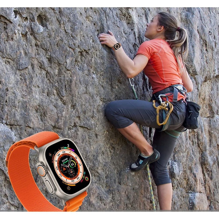 Remienok TECH-PROTECT NYLON PRO Apple Watch 4 / 5 / 6 / 7 / 8 / SE (38 / 40 / 41 MM) ORANŽOVÁ